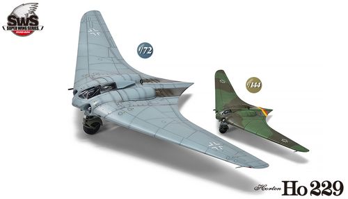 Zoukei-Mura 1:72 og 1:144 - Horten Ho 229 (SWS-72-144-01)