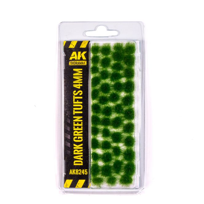 Hovedbilde Dark Green tufts 4mm