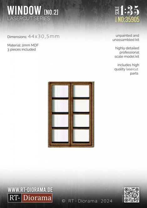 Hovedbilde RT-Diorama 1:35 - 35905 Lasercut Georgian Bar ...