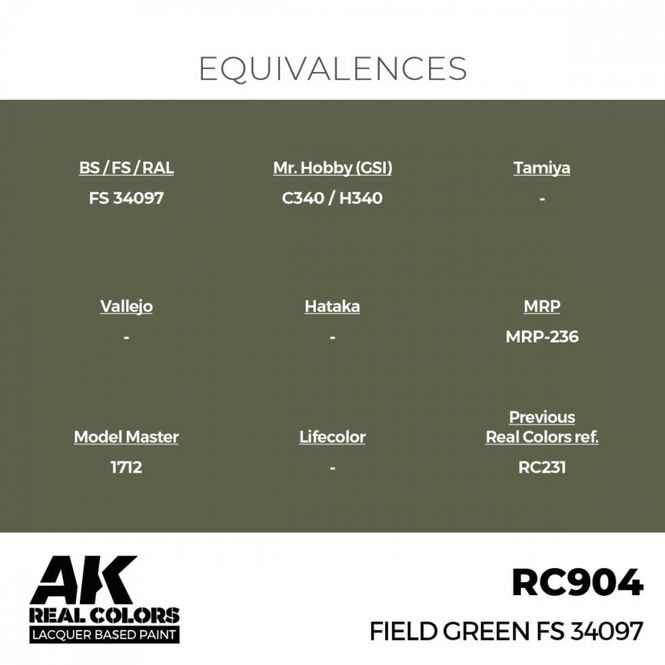 Hovedbilde RC904 Field Green FS 34097