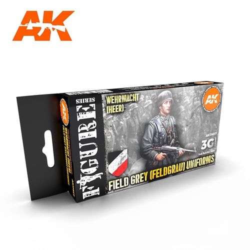 AK-Interactive AK 11627 FIELD GREY (FELDGRAU) UNIFORMS SET