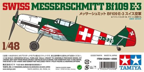 Tamiya 1:48 Swiss Messerschmitt Bf109 E-3 (25200)