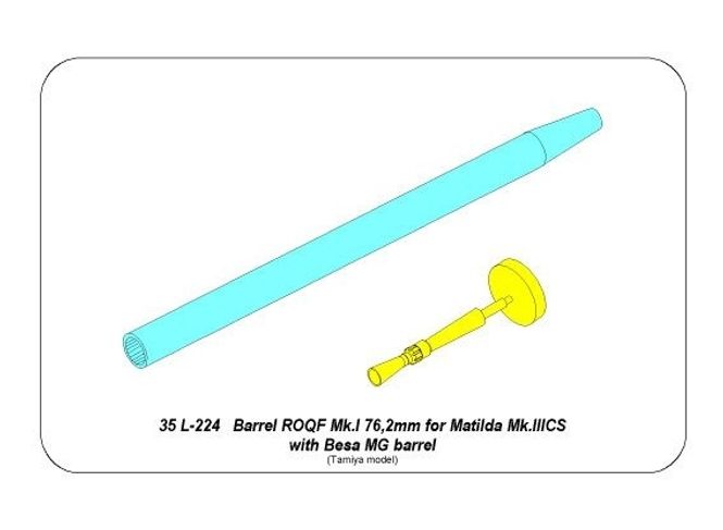 Hovedbilde Barrel ROQF Mk.I 76,2mm for Matilda Mk.IIICS  ...