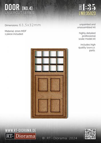 RT-Diorama 1:35 - 35923 Lasercut Doors No.4