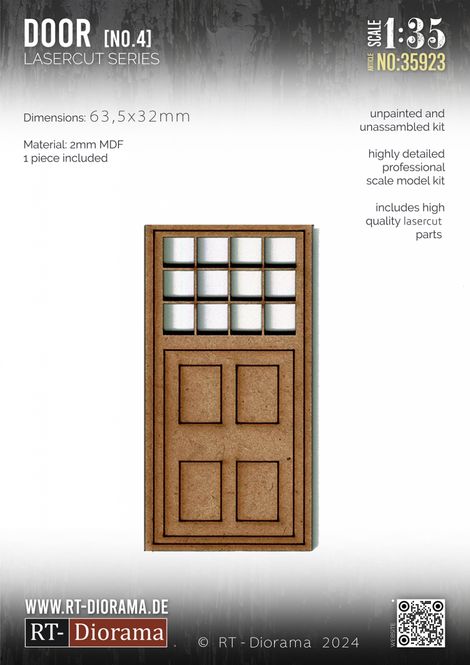 Hovedbilde RT-Diorama 1:35 - 35923 Lasercut Doors No.4
