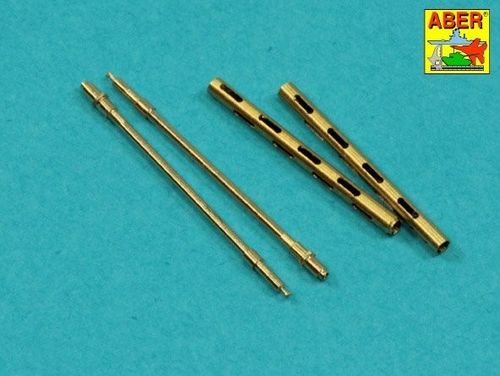 Set of 2  barrels for British Browning .303 aircraft machine guns without flash hiders - Aber Models