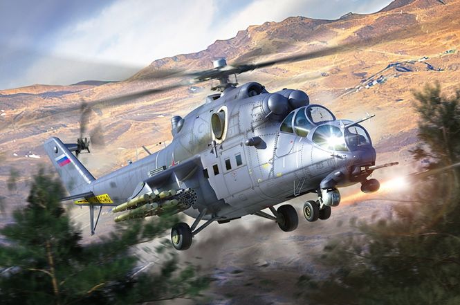 Hovedbilde Trumpeter 1:48 - Mi-35M Hind-E (05830)