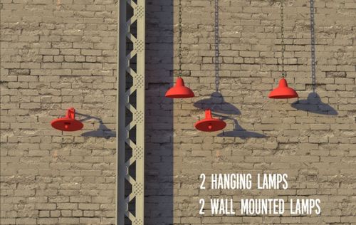 RT-Diorama 1:35 - 35653 Factory Lamps (4 pcs)