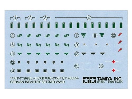 Tamiya 1:35 - 35371 German Infantery Mid WWII