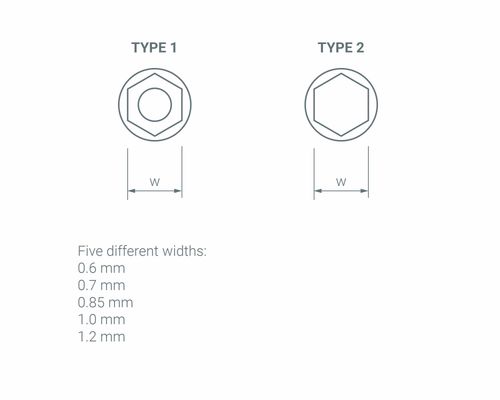 ANYZ Nuts & Washers Type 2 / 0.6mm-1.2mm 200 pcs