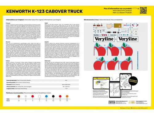Heller 1:43 - Kenworth K-123 Cabover Truck (80793)
