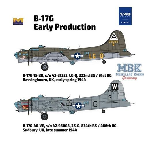 HK Models 1:48 - Boeing B-17G Flying Fortress - early production