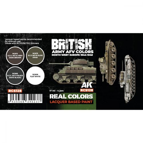 AK-Interactive RCS128 British Army AFV Colors. North-West Europe 1944-1945