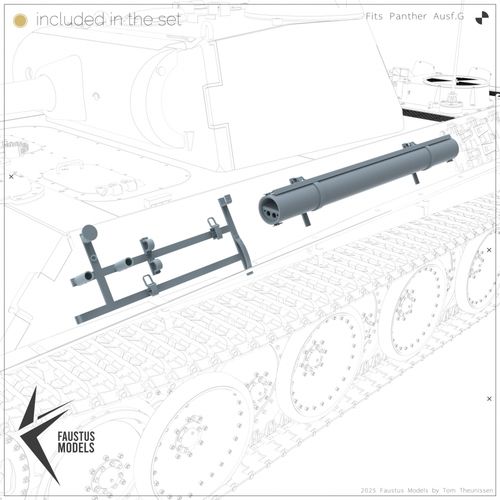 Faustus Models 1:35 - FM35022 Panther Ausf.G Tool Racks [Open]