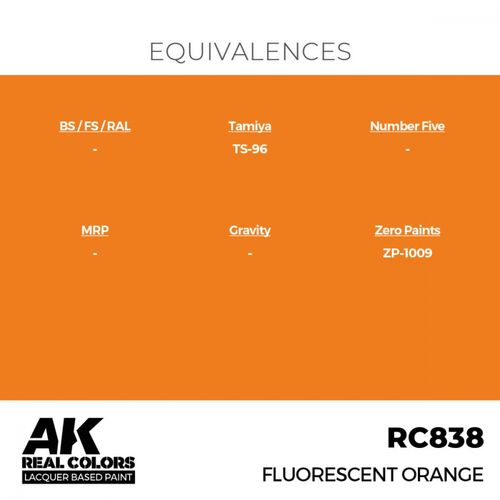 RC838 Fluorescent Orange