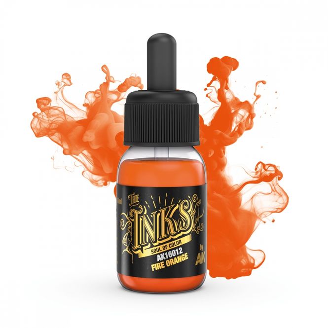Main Image AK The Inks - Fire Orange Acrylic