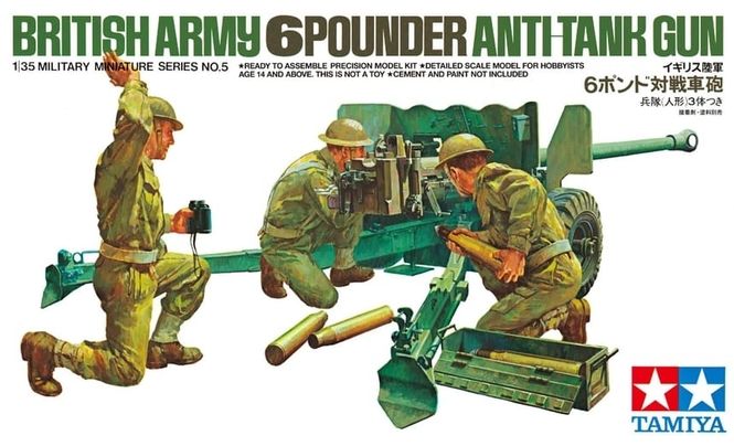 Hovedbilde Tamiya 1:35 - British 6-Pound Gun (35005)