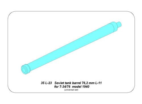 Russian 76,2mm L-11 tank Barrel for T-34/76 model 1940