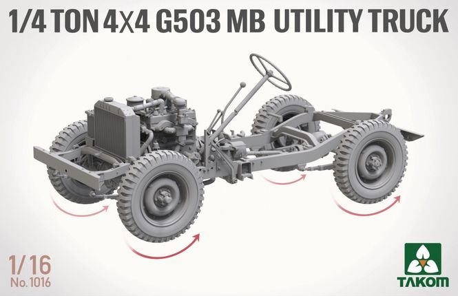 Hovedbilde Takom 1:16 - 1/4 Ton 4x4 G503 MB Utility Truck ...