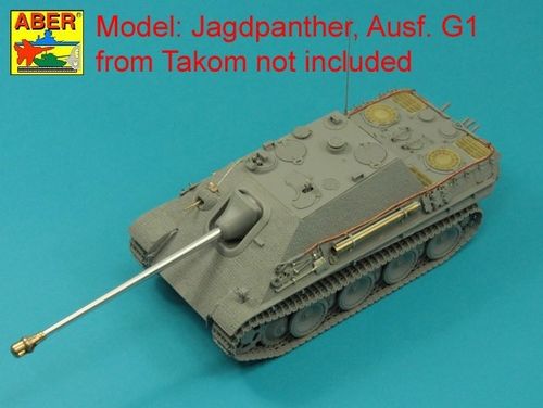German 8,8cm One part Pak 43/3 L/71 barrel for Jagdpanther Ausf G1 early (Takom)