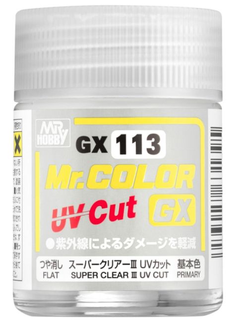 Hovedbilde Mr.Hobby GX-113 GX113 Super Clear III UV Cut Flat