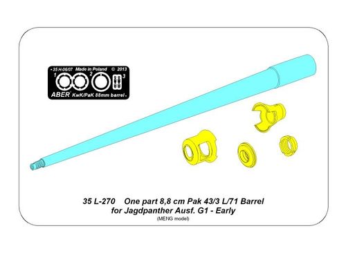 German 8,8cm One part Pak 43/3 L/71 barrel for Jagdpanther Ausf G1 early