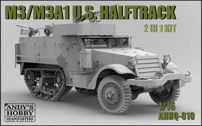 Hovedbilde AHHQ/Takom 1:16 - M3 / M3A1 U.S. Halftrack 2 in 1