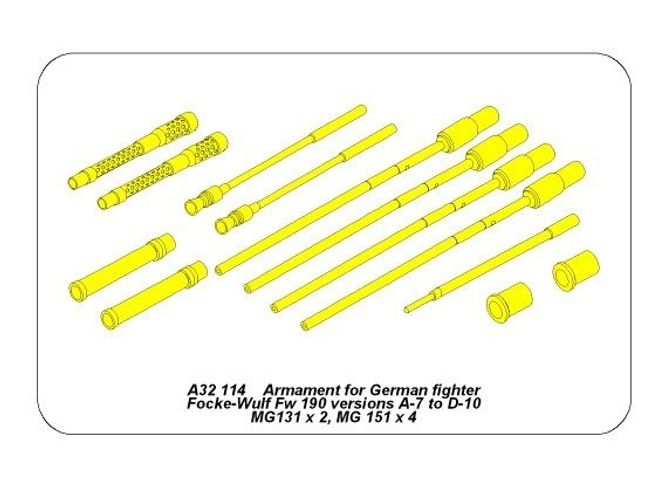 Main Image Armament for German fighter Fw-190 A7-D10 - Aber ...