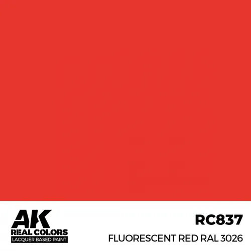 RC837 Fluorescent Red RAL 3026