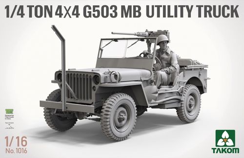 Takom 1:16 - 1/4 Ton 4x4 G503 MB Utility Truck (1016)