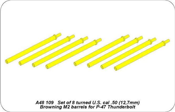 Hovedbilde 8 Browning M2 barrels for P-47 Thunderbolt - Aber ...