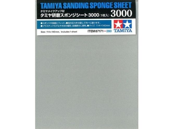 Hovedbilde Tamiya 87171 Tamiya Sanding Sponge Sheet P3000