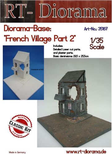 RT-Diorama 35167 Diorama-Base: French Village Part 2 (1:35)