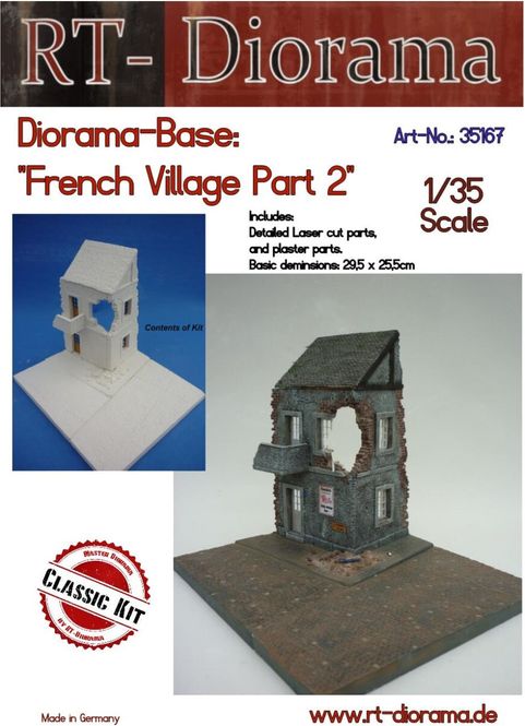 Main Image RT-Diorama 35167 Diorama-Base: French Village ...