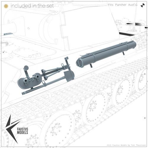 Faustus Models 1:35 - FM35020 Panther Tool Racks (Factory new)