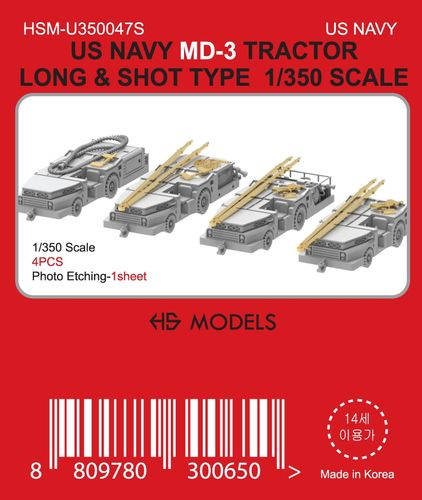 HS Models 1:350 - US Navy MD-3 Tractor Long & Short Type