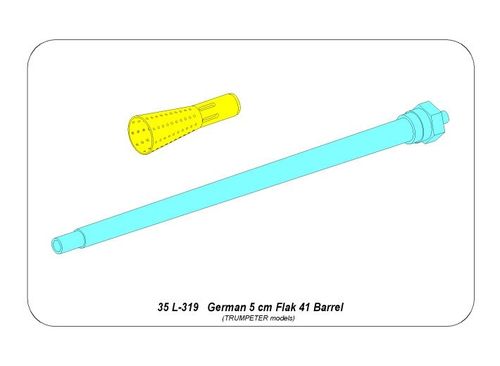 German 5 cm barrel for Flak 41