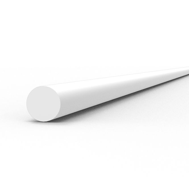 Hovedbilde Rod 1.50 diameter x 350mm - STYRENE STRIP