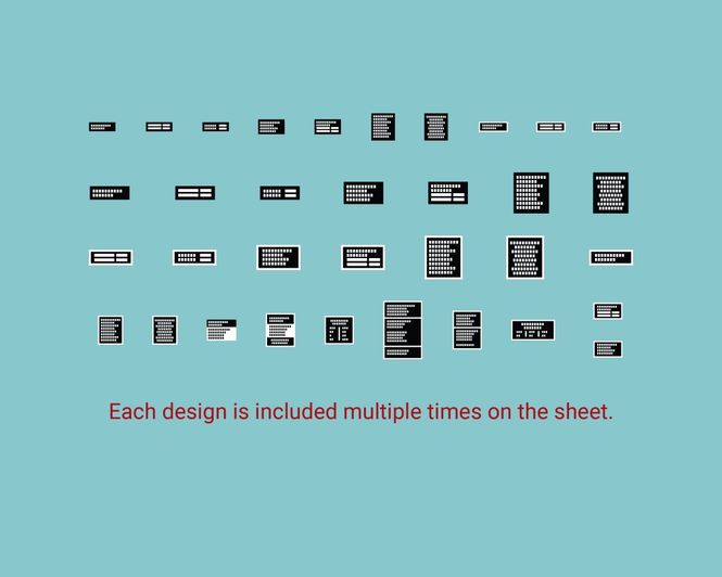 Main Image ANYZ Universal Placards & Symbols (Chrome) Scale ...