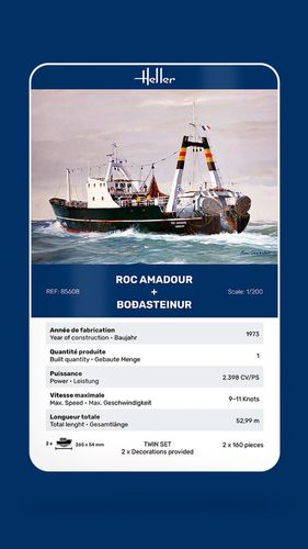 Heller 1:200 - Roc Amadour And Bodasteinur Twinset 85608 