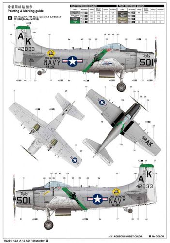 Trumpeter 1:32 - A-1J AD-7 Skyraider 02254 