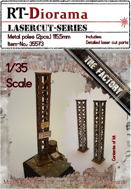 Main Image RT-Diorama 1:35 - 35573 Metal Poles (2 pcs - ...