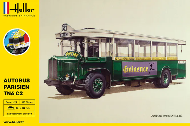 Main Image Heller 1:24 - Autobus Parisien TN6 C2 - Starter ...