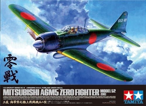 Tamiya 1:32 - Mitsubishi A6M5 Zero Fighter Model 52 (Zeke) (60318)