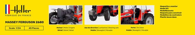 Hovedbilde Heller 1:24 - Massey Ferguson 2680 - Starter Set ...