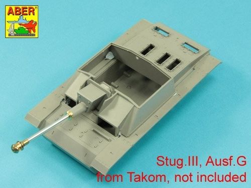 German StuK.40 L/48 7,5 cm Barrel with late muzzle brake for Stug.III, Ausf G late & Stug.IV  early
