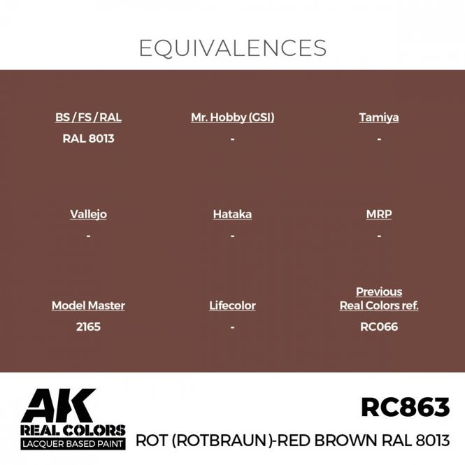 Hovedbilde RC863 Rot (Rotbraun)-Red Brown RAL 8013