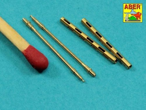 Set of 2  barrels for British Browning .303 aircraft machine guns without flash hiders - Aber Models