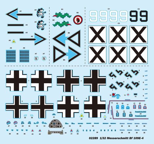 Trumpeter 1:32 Messerschmitt Bf-109 E-4 02289 