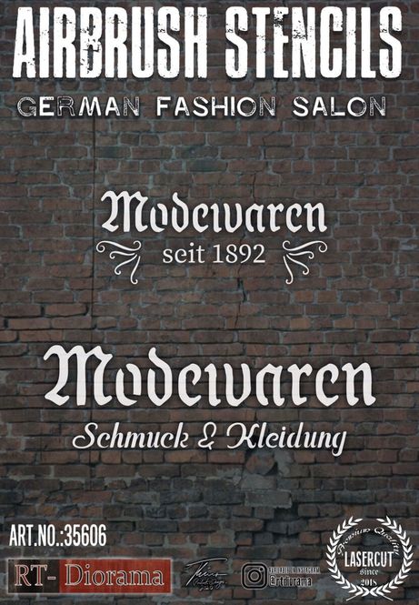 Hovedbilde RT-Diorama 1:35 - 35606 Stencil: German Fashion ...
